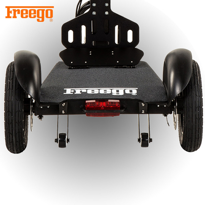 Freegoは単独で古く個人的な運送者のための座席が付いている3つの車輪の電気スクーターの特許を取りました