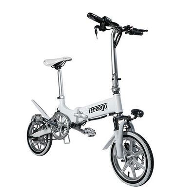 電気バイクを折る小型ポータブルは/14インチ電気自転車36V7.8Ahを畳みます